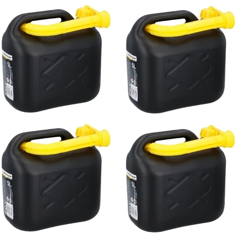 DUNLOP 4x Kraftstoffkanister 5L Benzinkanister Diesel Reserve Kanister Auto 3 DUNLOP 4x Kraftstoffkanister 5L Benzinkanister Diesel Reserve Kanister Auto