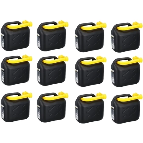 DUNLOP 12x Kraftstoffkanister 5L Benzinkanister Diesel Reserve Kanister Auto 3 DUNLOP 12x Kraftstoffkanister 5L Benzinkanister Diesel Reserve Kanister Auto
