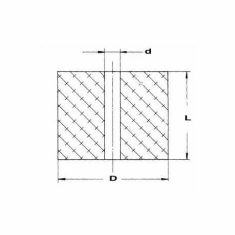 EFFBE Elastomer-Federn DIN 9835, Typ 295 AD 40 Mm L 32 Mm 4 EFFBE Elastomer-Federn DIN 9835, Typ 295 AD 40 Mm L 32 Mm – Bild 2