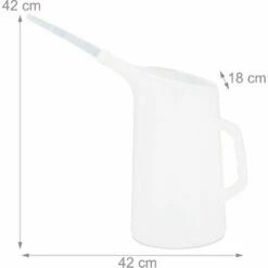 Relaxdays Ölkanne 5 L, Flexibler Einfüllstutzen, Ölmessbecher, Skala, Ölwechsel, Bruchsicher, Auto, Werkstatt, PE, Weiß 10 Relaxdays Ölkanne 5 L, Flexibler Einfüllstutzen, Ölmessbecher, Skala, Ölwechsel, Bruchsicher, Auto, Werkstatt, PE, Weiß -Pflege von Motorwerkzeugen Verkäufe 13009229 4