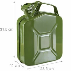 Relaxdays Benzinkanister 5 Liter, Reservekanister Benzin & Diesel, Auslaufsicher, Tragegriff, Kanister Metall, Olivgrün 11 Relaxdays Benzinkanister 5 Liter, Reservekanister Benzin & Diesel, Auslaufsicher, Tragegriff, Kanister Metall, Olivgrün -Pflege von Motorwerkzeugen Verkäufe 18812565 5