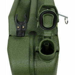 TRUTZHOLM® / BAUMARKTPLUS 1x Benzinkanister Kraftstoffkanister Metall 10 Liter Hammerschlag Olivgrün Inkl. Ausgießer + Halter -Pflege von Motorwerkzeugen Verkäufe 26286680 5
