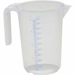 HüNERSDORFF HÜNERSDORFF 936500 Messkanne 1000 Ml Polypropylen Transparent D117xH165mm Griff
