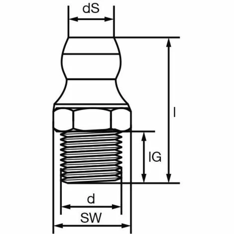 FÖRCH Schmiernippel DIN 71412 H1, Verzinkt Gewindedurchmesser 6 Mm Länge 16 Mm Schlüsselweite 9 4 FÖRCH Schmiernippel DIN 71412 H1, Verzinkt Gewindedurchmesser 6 Mm Länge 16 Mm Schlüsselweite 9 – Bild 2