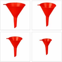 Relaxdays Trichter Set, 5 Größen, Universaltrichter Mit Schlauch Und Sieb, Als Auto Öltrichter Und Küchentrichter, Rot 9 Relaxdays Trichter Set, 5 Größen, Universaltrichter Mit Schlauch Und Sieb, Als Auto Öltrichter Und Küchentrichter, Rot -Pflege von Motorwerkzeugen Verkäufe 31803687 3