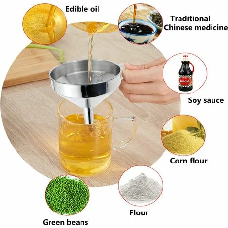 WEIHNACHTSGESCHENK 304 Edelstahl Trichter Küche Konischer Weinablauf Küche Verdickter Edelstahl Öltrichter 5 WEIHNACHTSGESCHENK 304 Edelstahl Trichter Küche Konischer Weinablauf Küche Verdickter Edelstahl Öltrichter – Bild 3