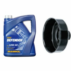 DÖNGES Dönges Mannol Motoröl Defender 7507, 10W-40, 5L + BGS Ölfilterschlüssel Ø 74 Mm