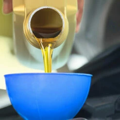 Relaxdays Trichter Set, 5 Größen, Flexibler Schlauch, Entnehmbares Sieb, Auto Öltrichter, Universell, Kunststoff, Blau -Pflege von Motorwerkzeugen Verkäufe 44005114 5