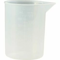 Hünersdorff Messbecher 120 Ml Polypropylen Transparent D57,5xH75mm Ohne Griff