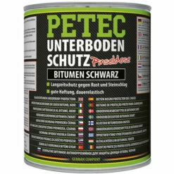Petec Unterbodenschutz Bitumen, Pinseldose Schwarz 1000 Ml