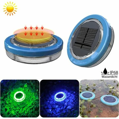 CATHERINE 2 Piezas De Luz LED Sumergible Solar IP68 Luz Subacuática Luz De Bañera Impermeable Luz De Piscina Con Sensor De Luz Para Acuario Bañera Piscina Jardín 4 CATHERINE 2 Piezas De Luz LED Sumergible Solar IP68 Luz Subacuática Luz De Bañera Impermeable Luz De Piscina Con Sensor De Luz Para Acuario Bañera Piscina Jardín – Bild 2