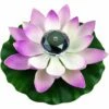 MIYA Luces Sumergibles LED Luces De Bañera De Hidromasaje Luces De Estanque De Loto Luces Solares LED De Loto Artificial Piscina Decoración Del Paisaje Luces De Flores Impermeables 28 Cm Púrpura -Pflege von Motorwerkzeugen Verkäufe 60768157 1