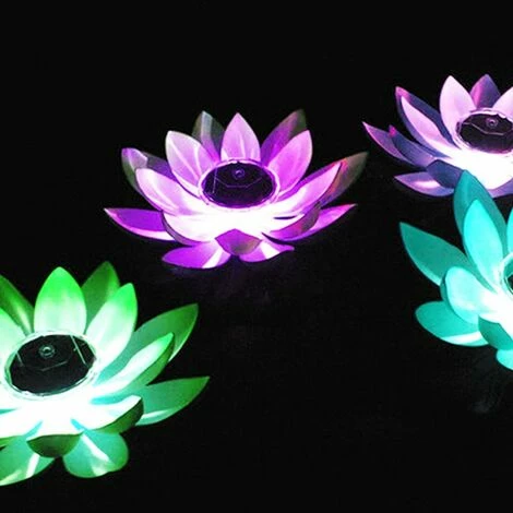 MIYA Luces Sumergibles LED Luces De Bañera De Hidromasaje Luces De Estanque De Loto Luces Solares LED De Loto Artificial Piscina Decoración Del Paisaje Luces De Flores Impermeables 28 Cm Púrpura 4 MIYA Luces Sumergibles LED Luces De Bañera De Hidromasaje Luces De Estanque De Loto Luces Solares LED De Loto Artificial Piscina Decoración Del Paisaje Luces De Flores Impermeables 28 Cm Púrpura – Bild 2