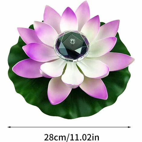 MIYA Luces Sumergibles LED Luces De Bañera De Hidromasaje Luces De Estanque De Loto Luces Solares LED De Loto Artificial Piscina Decoración Del Paisaje Luces De Flores Impermeables 28 Cm Púrpura 5 MIYA Luces Sumergibles LED Luces De Bañera De Hidromasaje Luces De Estanque De Loto Luces Solares LED De Loto Artificial Piscina Decoración Del Paisaje Luces De Flores Impermeables 28 Cm Púrpura – Bild 3