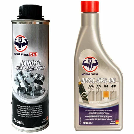 MOTOR VITAL Bundle Diesel Vital 100 - 1000 Ml + Nanotec Motoröladditiv 250 Ml 3 MOTOR VITAL Bundle Diesel Vital 100 - 1000 Ml + Nanotec Motoröladditiv 250 Ml