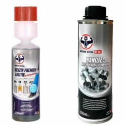 MOTOR VITAL Bundle Benzin Premium Additiv 250 Ml + Nanotec Motoröladditiv 250 Ml
