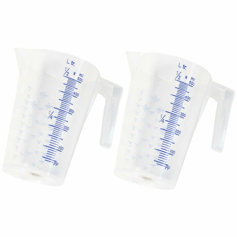 PRESSOL - Messbecher PP, Transparent, 0,5 L 4 PRESSOL - Messbecher PP, Transparent, 0,5 L – Bild 2