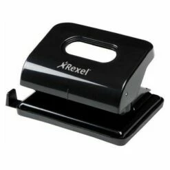 Rexel Ecodesk Zweifachlocher, Schwarz