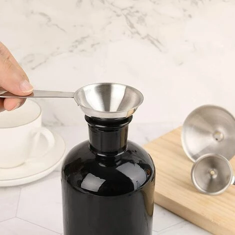 DEVENIRRICHE Trichter-Set Aus Edelstahl, 3 Trichter Für Küchensiebe, Kleiner Stapelbarer Trichter Zum Übertragen Von Flüssigkeiten Und Pulvern (2,95/2,16/1,77 Zoll) 4 DEVENIRRICHE Trichter-Set Aus Edelstahl, 3 Trichter Für Küchensiebe, Kleiner Stapelbarer Trichter Zum Übertragen Von Flüssigkeiten Und Pulvern (2,95/2,16/1,77 Zoll) – Bild 2