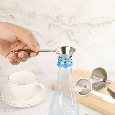 DEVENIRRICHE Trichter-Set Aus Edelstahl, 3 Trichter Für Küchensiebe, Kleiner Stapelbarer Trichter Zum Übertragen Von Flüssigkeiten Und Pulvern (2,95/2,16/1,77 Zoll) 6 DEVENIRRICHE Trichter-Set Aus Edelstahl, 3 Trichter Für Küchensiebe, Kleiner Stapelbarer Trichter Zum Übertragen Von Flüssigkeiten Und Pulvern (2,95/2,16/1,77 Zoll) – Bild 4