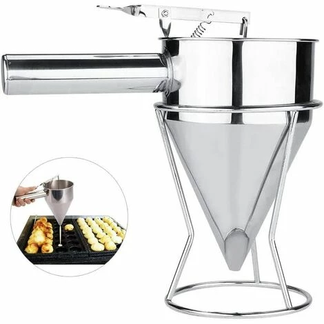 DEVENIRRICHE Kuchenteigtrichter Backtrichter Spender Pralinen Backtrichter Kolbentrichter Spender Edelstahl Für Kuchen Saucen Backwaren Pralinen 4 DEVENIRRICHE Kuchenteigtrichter Backtrichter Spender Pralinen Backtrichter Kolbentrichter Spender Edelstahl Für Kuchen Saucen Backwaren Pralinen – Bild 2