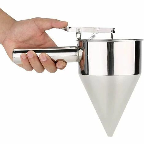 DEVENIRRICHE Kuchenteigtrichter Backtrichter Spender Pralinen Backtrichter Kolbentrichter Spender Edelstahl Für Kuchen Saucen Backwaren Pralinen 6 DEVENIRRICHE Kuchenteigtrichter Backtrichter Spender Pralinen Backtrichter Kolbentrichter Spender Edelstahl Für Kuchen Saucen Backwaren Pralinen – Bild 4