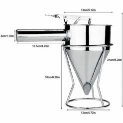 DEVENIRRICHE Kuchenteigtrichter Backtrichter Spender Pralinen Backtrichter Kolbentrichter Spender Edelstahl Für Kuchen Saucen Backwaren Pralinen 11 DEVENIRRICHE Kuchenteigtrichter Backtrichter Spender Pralinen Backtrichter Kolbentrichter Spender Edelstahl Für Kuchen Saucen Backwaren Pralinen -Pflege von Motorwerkzeugen Verkäufe 66994483 5