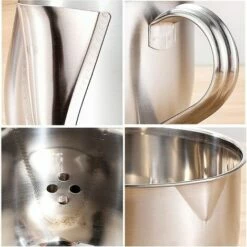 DEVENIRRICHE Fettabscheider Für Saucenvorratssieb Edelstahl Ölabscheider Schüssel Küchensiebe Fettfilter Abscheider Schüssel Fettabscheider Mit Deckel, Bürste, 1000 Ml -Pflege von Motorwerkzeugen Verkäufe 66994731 4