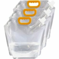 OUSUDELA 3 Stück Zusammenklappbarer Wasserbehälter, Zusammenklappbarer Wasserkanister, Trinkwasserbeutel, Tasche Für Outdoor-Wasserbeutel Zusammenklappbarer Wasserbeutel, Wasserbehälter Mit Wasserhahn Für Outdoor Camping BBQ Festival, 10L