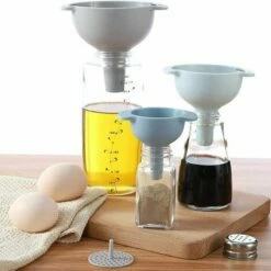 ECHOO Lebensmitteltrichter, Küchentrichter, Kunststofftrichter, Marmeladentrichter, Mit Filter, 4 In 1 Lebensmittel-Kunststofftrichter, 4-teilige Trichter -Pflege von Motorwerkzeugen Verkäufe 67696011 2