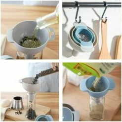 ECHOO Lebensmitteltrichter, Küchentrichter, Kunststofftrichter, Marmeladentrichter, Mit Filter, 4 In 1 Lebensmittel-Kunststofftrichter, 4-teilige Trichter -Pflege von Motorwerkzeugen Verkäufe 67696011 5