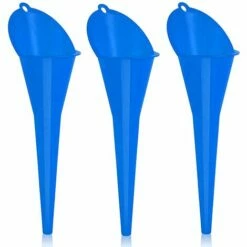 ILOVEMILAN 3er-Pack Ovale Öltrichter Für Den Automobilbereich, Großer Kunststofftrichter Für Gas, Schmiermittel Und Flüssigkeiten, Küchentrichter Zum Befüllen Von Flaschen, Gläsern Und Behältern – Blau